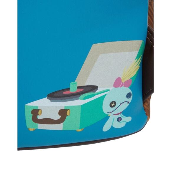 Loungefly Disney Lilo & Stitch Record Player Stitch Mini Backpack - Picture 5 of 5